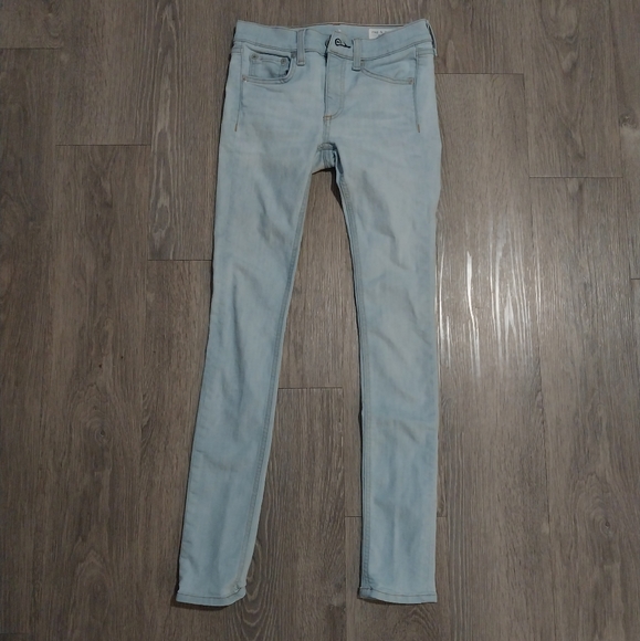 Rag & Bone Skinny Chaseys Light Blue Jeans - Picture 3 of 9